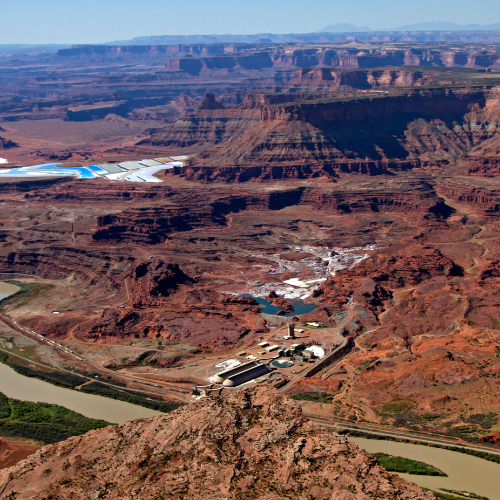 Potash mine in Moab